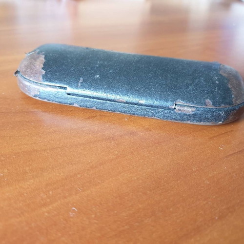 Prewar myopia and astigmatism glasses with case used