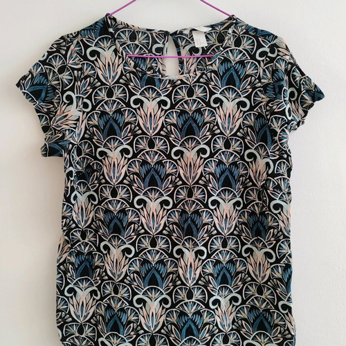 H&M Women's Top M printed like new, multicolor