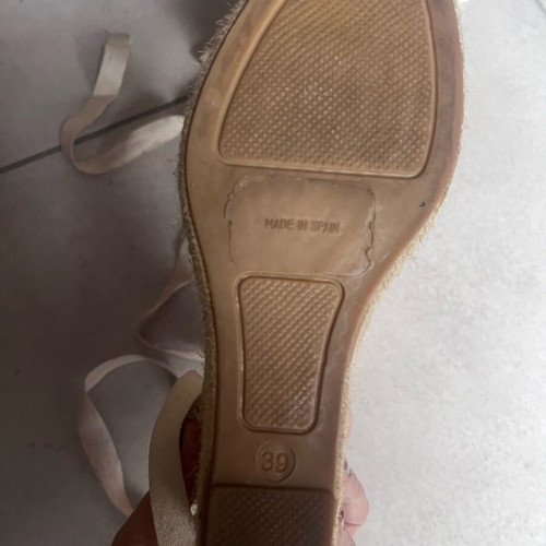 Nak espadrilles like new, beige, size 39