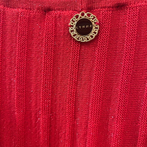 Lynne lurex skirt new with tag, red and orange