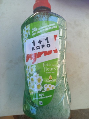 Ajax υγρό καθαρισμού πατώματος 2x1 λίτρο με αιθέρια έλαια καινούργιο