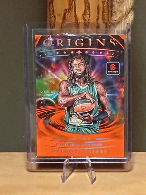 2025/26 Panini Origins Euroleague Mathias Lessort Orange Parallel card new