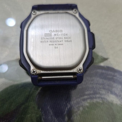 Casio WS-110H Lap 50 watch used with new battery