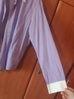 Dino Erre men's shirt XL white and purple like new