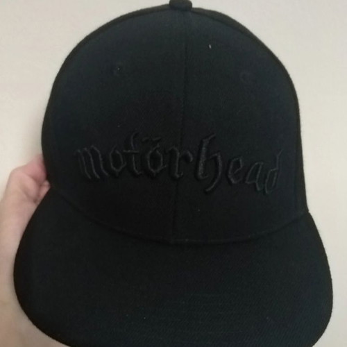 Motorhead snapback hat new, black