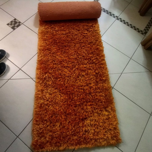 Shaggy runner rug 70x240 cm, orange Luna