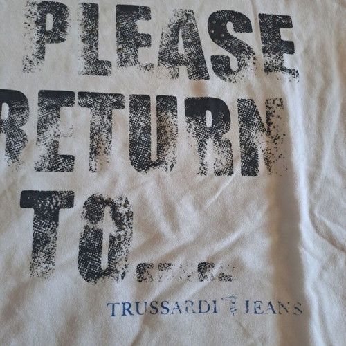 Trussardi Medium T-shirt new, white, size M