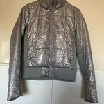 Silver jacket like new, size L