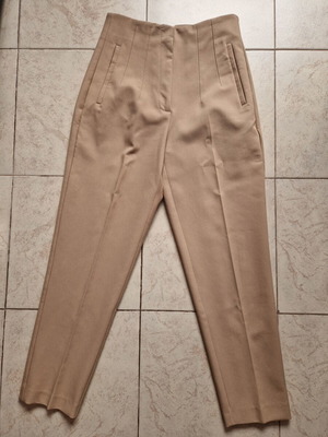 Zara cigarette pants size Small like new, beige