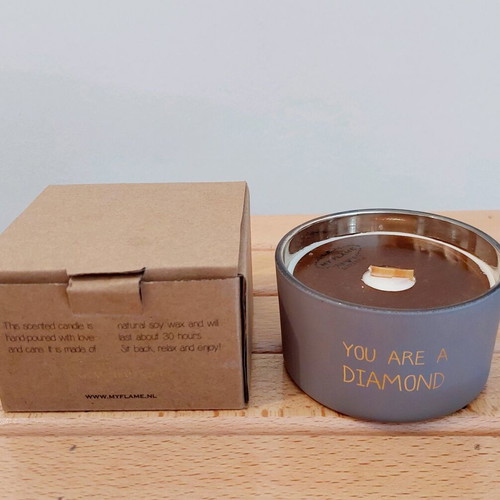 My flame scented candles set, soy wax, Dutch origin