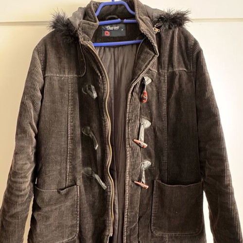 Vintage corduroy parka with hood size M like new