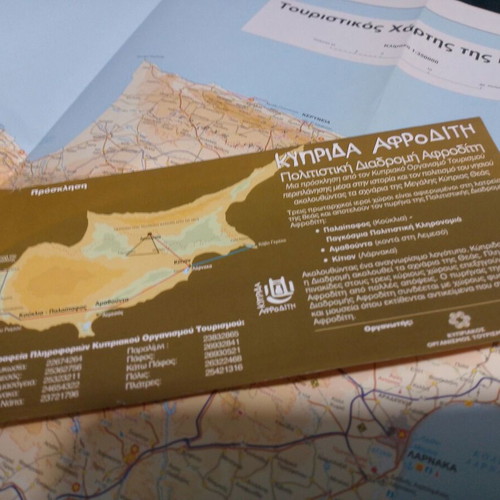 Cyprus book with 3 maps and brochures for religious and cultural tourism