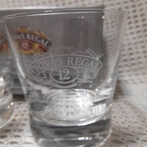 Chivas Regal promotional glasses new, set of 2