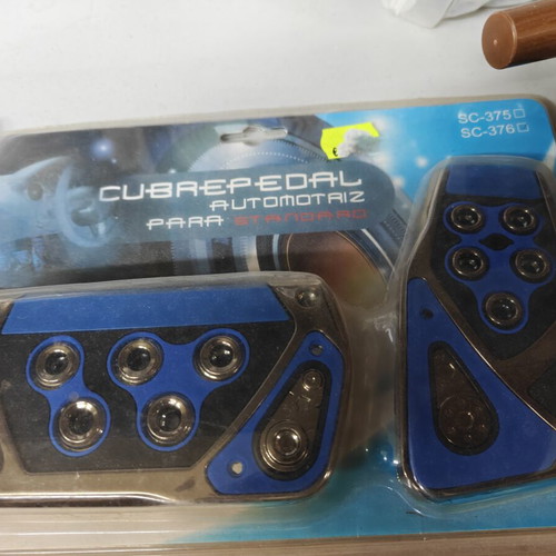 Pedals for automatic car universal blue color new