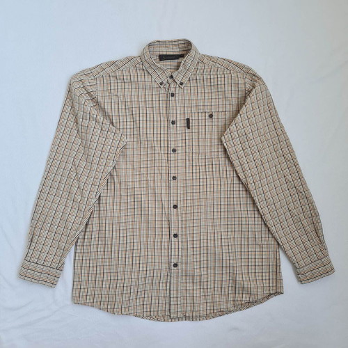 Seeland men's hunting shirt size L, checked, long sleeve, cotton, like new