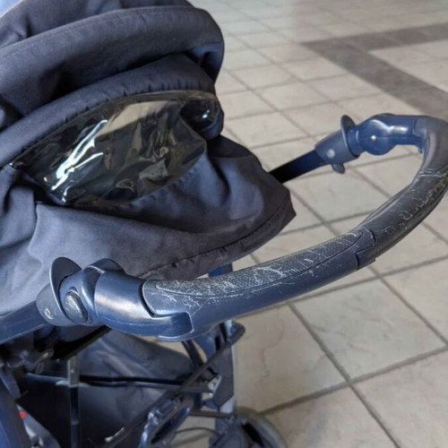 Cam 3 in 1 baby stroller used, blue, made in Italy