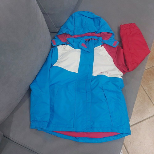 Snow jacket like new, multicolor, for girls aged 6-8