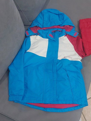 Snow jacket like new, multicolor, for girls aged 6-8