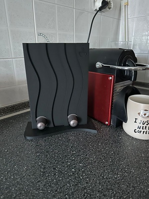 Nespresso Capsule Holder 3D Printed, new, wavy design