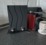 Nespresso Capsule Holder 3D Printed, new, wavy design