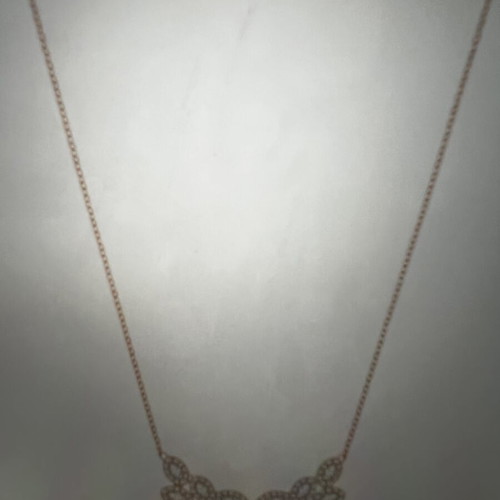 Baron bracelet and necklace Swarovski like new, pink and gold