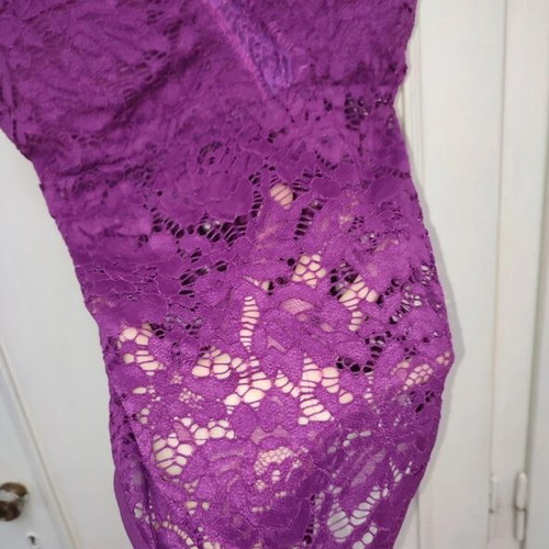 Lace bodysuit Parkson new, magenta purple, made in Italy