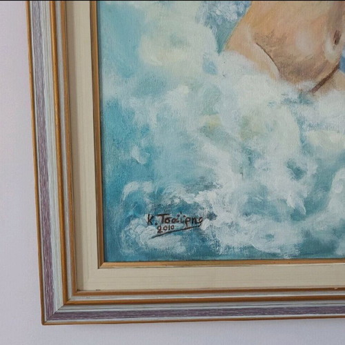 Tsairis oil painting 83x63 cm used