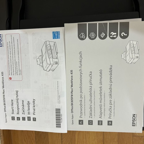 Epson Stylus Office BX305FW Plus multifunction printer used with scanner and installation CD
