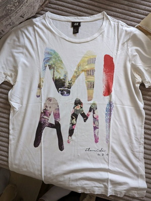 Ανδρικό μπλουζάκι H&M σαν καινούργιο, μέγεθος M, άσπρο