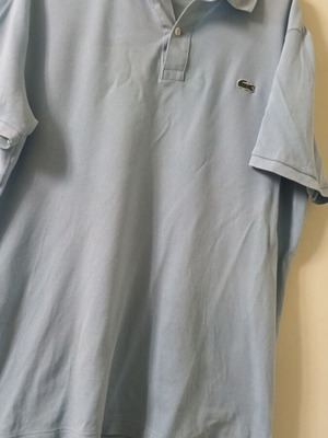 LACOSTE men's shirt XL turquoise like new with slight fading