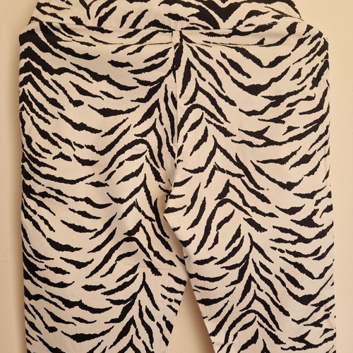 Enzzo Zebra Print Pants, new, black and white