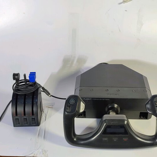 Saitek Pro Flight Yoke System used, flight simulation system for PC