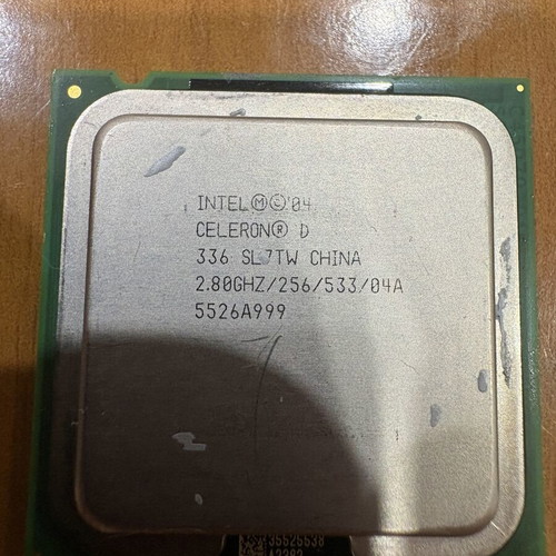 Intel Celeron CPUs used, set of 3, 2.00GHz/2.40GHz/2.80GHz retro