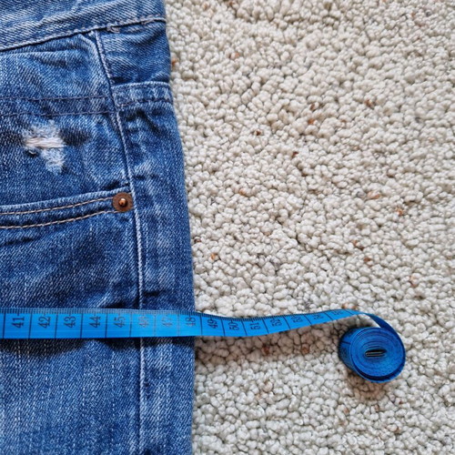 Zara shorts S/36 blue like new with defect