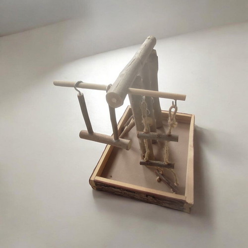 Wooden playground new for small birds Trixie