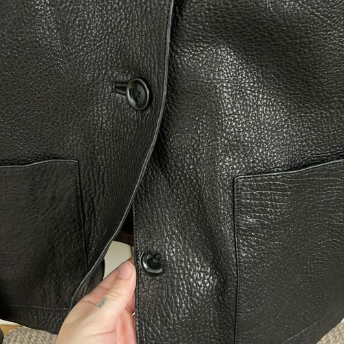 Massimo Dutti Sheep Leather Jacket like new, black, size S