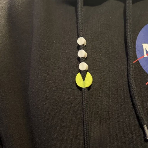 3D Hoodie Charms set inspired by Pac-Man, new