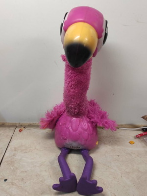 Μπίνγκο το Φλαμίνγκο μεταχειρισμένο, διαδραστικό ηλεκτρονικό λούτρινο παιχνίδι