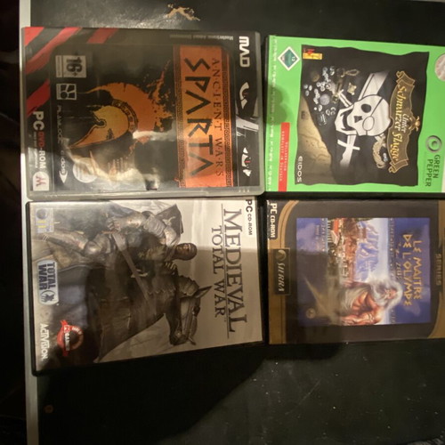 PC games lot with Sparta, Medievil and others, 4 items