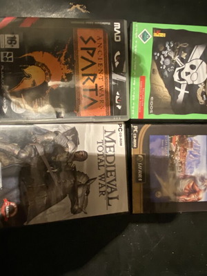 PC games lot with Sparta, Medievil and others, 4 items