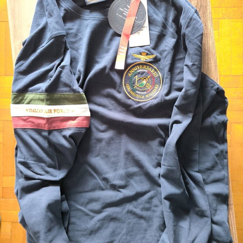 Aeronautica Militare sweatshirt καινούργιο, επετειακό 100 χρόνια, μπλε, 4XL