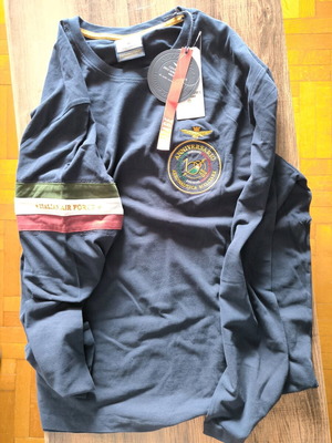 Aeronautica Militare sweatshirt καινούργιο, επετειακό 100 χρόνια, μπλε, 4XL