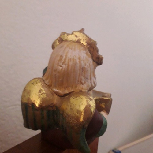 Christmas Angel Candle Holder used