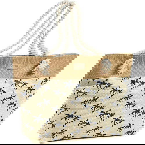 Ψάθινη Τσάντα Θαλάσσης Verde Καινούργια, Μπεζ