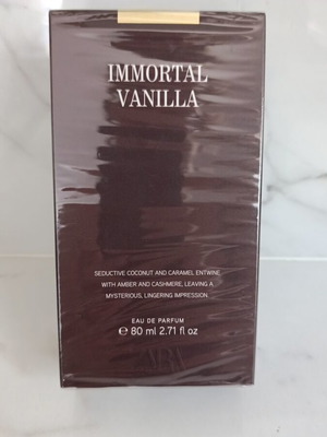 Zara Immortal Vanilla Eau de Parfum 80ml new