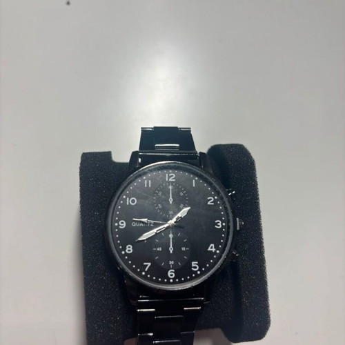 Analog men's watch new, black