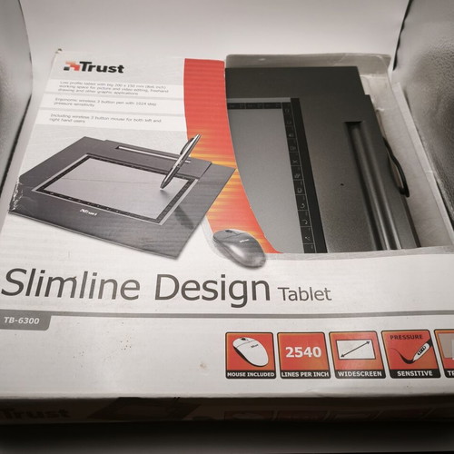 Trust Slimline Design Tablet TB-6300 like new, digital drawing pad