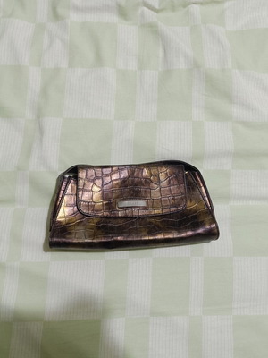 Vintage Estel shoulder bag used, bronze croc-embossed effect
