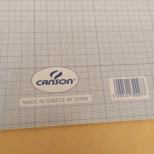 Canson Drawing Pad A4 50 Sheets Millimeter New