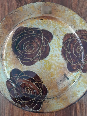 Glass Serving Platter 33 Centimeters